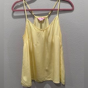 Lilly Pulitzer Yellow Silk Top